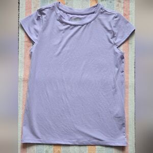 Girls (5) Lavender Short Sleeve Active T-Shirt (Cool)